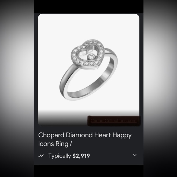 Chopard Diamond Heart Happy Icons Ring - EXCELLENT CONDITION ! - Picture 15 of 17